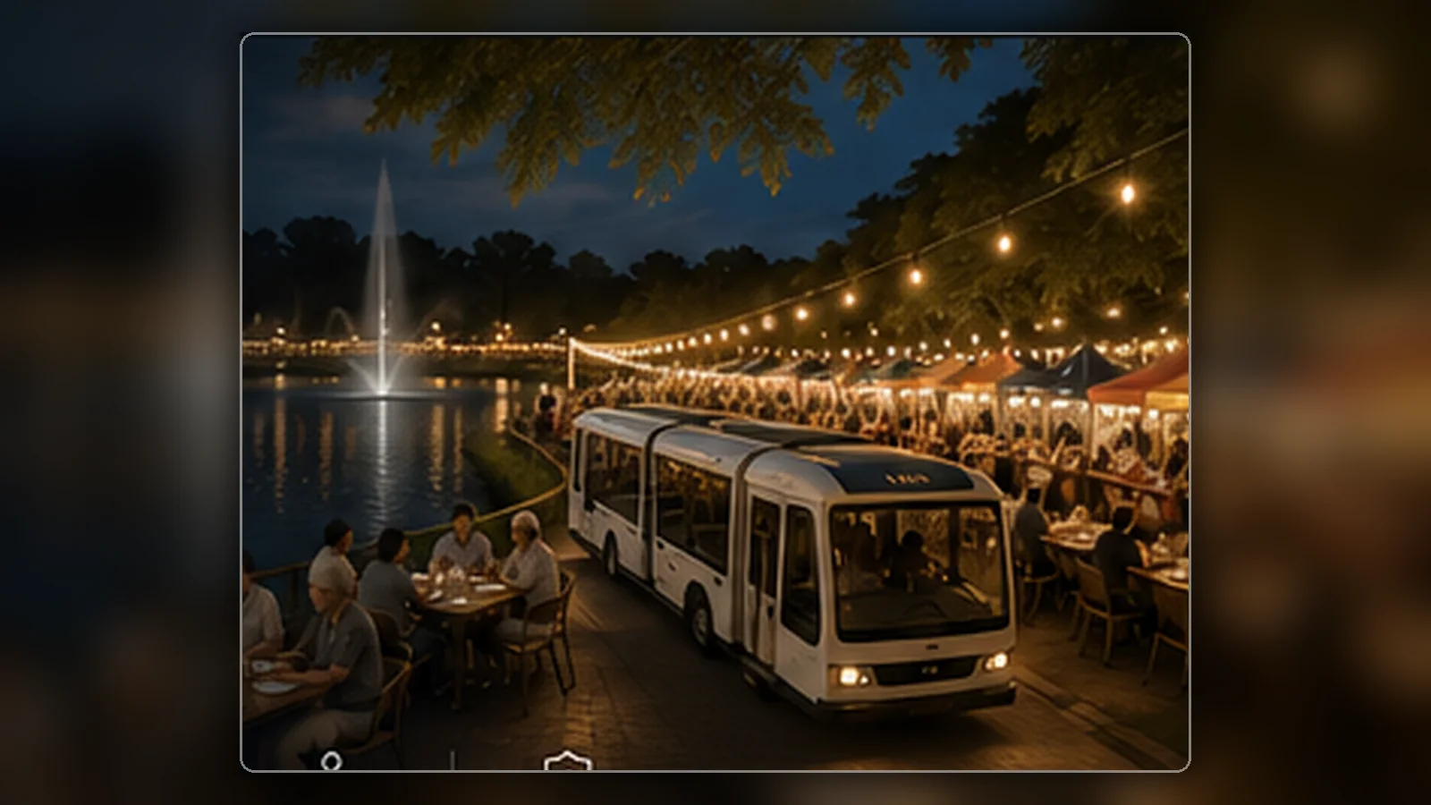 Lakeside shuttle tram