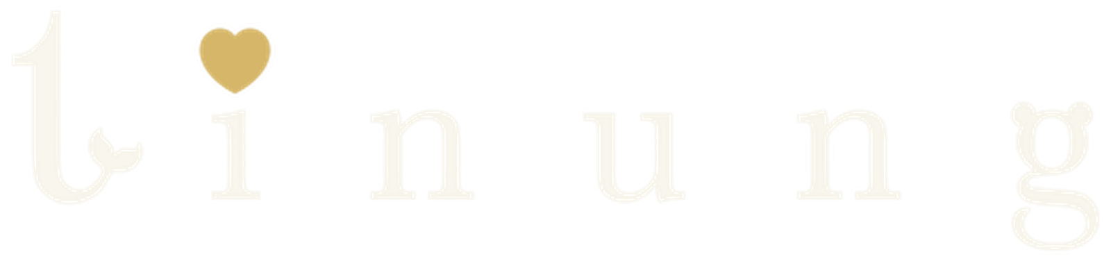 Tinung original heart-accented wordmark